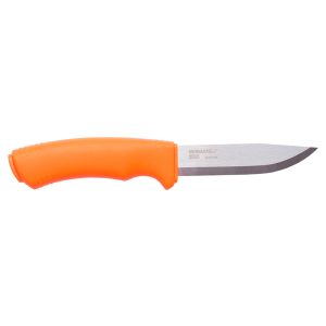 Cuchillo Morakniv Bushcraft Survival Orange con hoja de acero 12C27 (inox) de 11.0 cm y empuñadura de Caucho de 12.2 cm