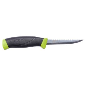 Cuchillo de cocina Morakniv Fishing Scaler 098 con hoja de acero 12C27 (inox) de 9.8 cm y empuñadura de Caucho de 11.5 cm
