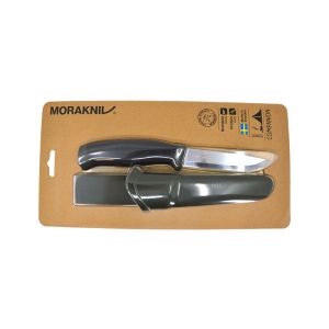 Cuchillo Morakniv Companion MG (S) Verde con hoja de acero Inox de 10.4 cm y empuñadura de Polímero de 11.5 cm