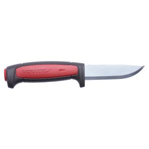 Cuchillo Morakniv Pro C Rojo y negro con hoja de acero Carbono de 9.1 cm y empuñadura de Polímero de 11.5 cm