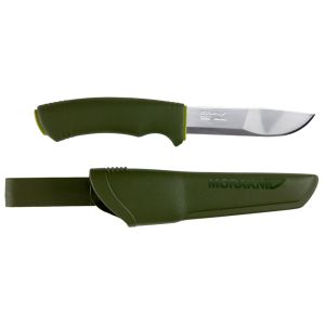 Cuchillo Morakniv Bushcraft Forest con hoja de acero 12C27 (inox) de 10.9 cm y empuñadura de Caucho de 12.3 cm