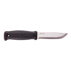 Cuchillo Morakniv Garberg Black con hoja de acero 12C27 (inox) de 10.9 cm y empuñadura de Caucho de 12.0 cm