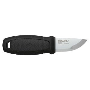Cuchillo Morakniv Eldris Negro con hoja de acero 12C27 (inox) de 5.9 cm y empuñadura de Polímero de 8.4 cm
