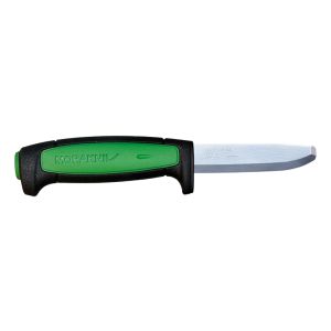 Cuchillo Morakniv Safe pro verde con hoja de acero Carbono de 8.2 cm y empuñadura de Polímero de 11.6 cm