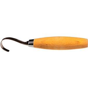 Cuchillo para tallar Morakniv Carving Hook 164 con hoja de acero 12C27 (inox) de 5.2 cm y empuñadura de Abedul de 11.2 cm