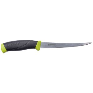 Cuchillo de cocina Morakniv Companion Fishing Fillet 155 con hoja de acero 12C27 (inox) de 15.5 cm y empuñadura de Polímero de 11.5 cm