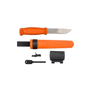 Cuchillo Morakniv Kansbol con kit de supervivencia- Orange con hoja de acero Acero de 10.9 cm y empuñadura de Poliamida de 11.7 cm