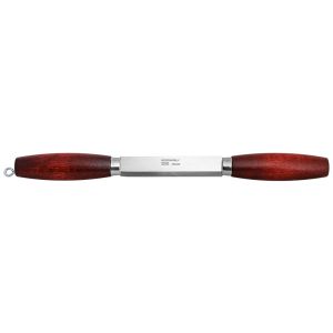 Cuchillo para tallar Morakniv Classic Wood Splitting con hoja de acero 12C27 (inox) de 11.5 cm y empuñadura de Abedul rojo de 24.8 cm