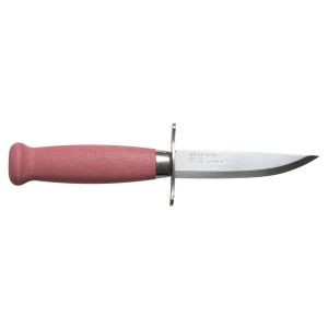 Cuchillo Morakniv Scout 39 Lingonberry con hoja de acero Acero de 8.6 cm y empuñadura de Abedul de 9.4 cm