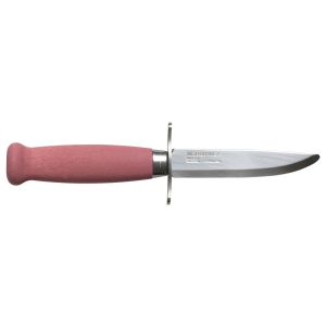 Cuchillo Morakniv Scout 39 Safe Lingonberry con hoja de acero Acero de 8.7 cm y empuñadura de Abedul de 9.4 cm