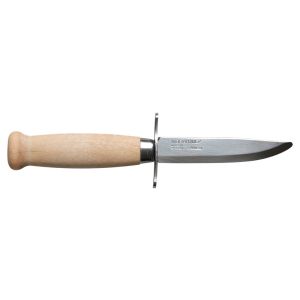 Cuchillo Morakniv Scout 39 Safe Natural con hoja de acero Acero de 8.7 cm y empuñadura de Abedul de 9.4 cm