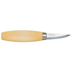 Cuchillo para tallar Morakniv Carving droit 120 acero carbono con hoja de acero Carbono de 6.0 cm y empuñadura de Abedul de 10.5 cm