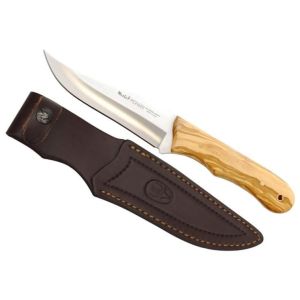 Muela Cuchillo PIONEER-14.OL hoja de acero MoVa de 14 cm y empuñadura de madera de olivo.