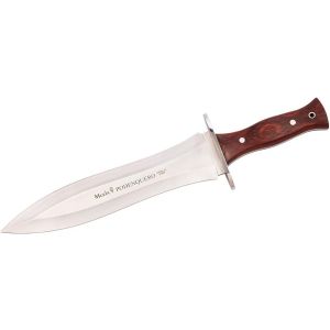 Compra aquí tu Cuchillo Muela PODENQUERO con hoja de acero Nitro-42 de 26 cm y empuñadura de estamina roja de 13 cm, ¡Somos su tienda en Albacete!