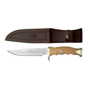 Muela Cuchillo RANGER-14.OL hoja de acero MoVa de 14 cm y empuñadura madera de olivo.