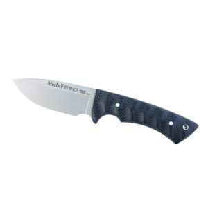 Muela Cuchillo Rhino RHINO-10SV.M hoja de acero Sandvik 14C28N de 10 cm y empuñadura de micarta negra.