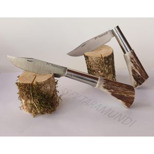 Navaja asta de ciervo hoja punta vuelta