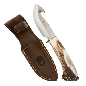 Muela Cuchillo VIPER-11S hoja de acero MoVa de 11 cm y empuñadura de asta de ciervo.